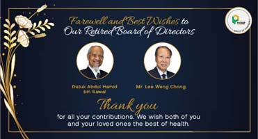 BOD Retirement Tribute: Datuk Abdul Hamid Bin Sawal & Mr. Lee Weng Chong.